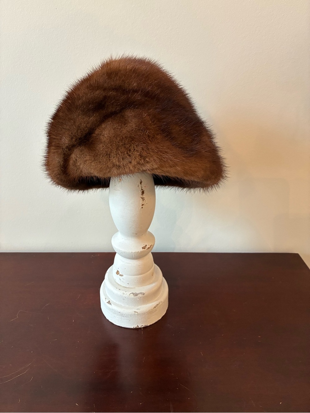 Vintage Carlton’s Birmingham Brown Genuine Fur Mink Style Hat